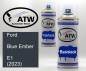 Preview: Ford, Blue Ember, E1 (2023): 400ml Sprühdose + 400ml Klarlack - Set, von ATW Autoteile West.
